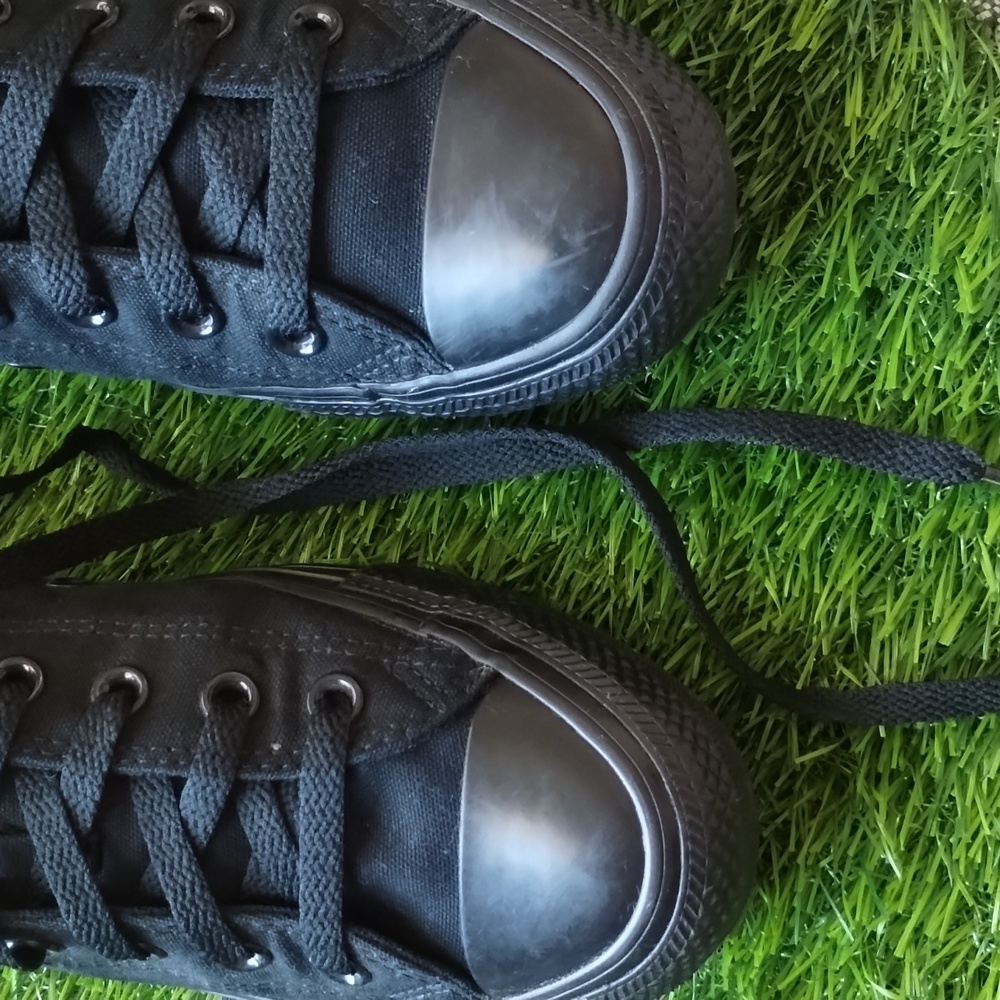 Converse All Star Chuck Taylor Black On Black Unisex M7 W9 - Picture 4 of 13